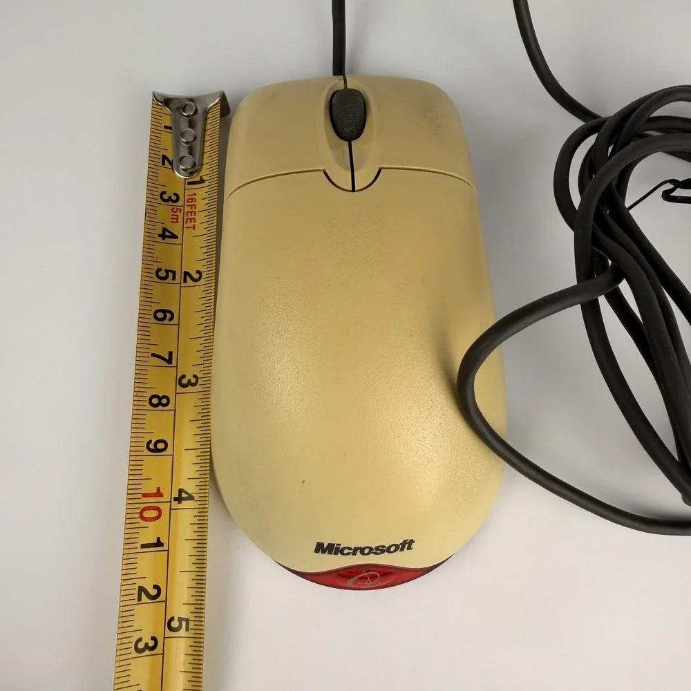 Microsoft Wheel Mouse Optical USB PS/2 Compatible Tested Working Vintage‎